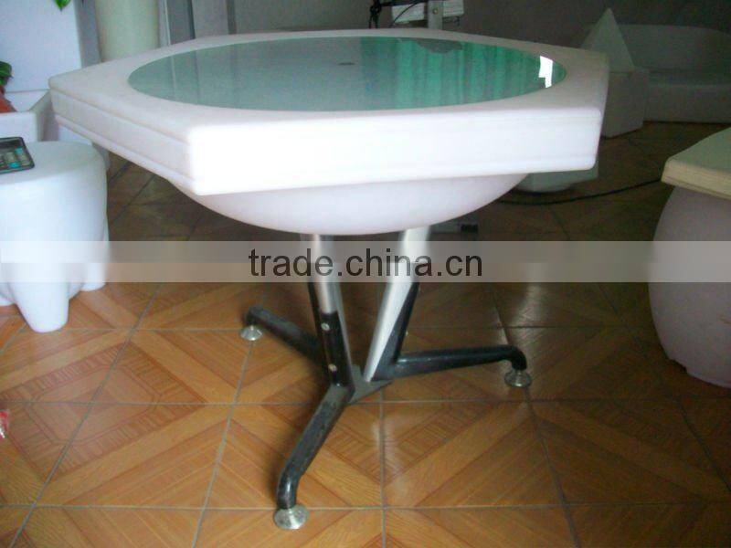 hexagonal table led illuminated garden table KDP-ET002