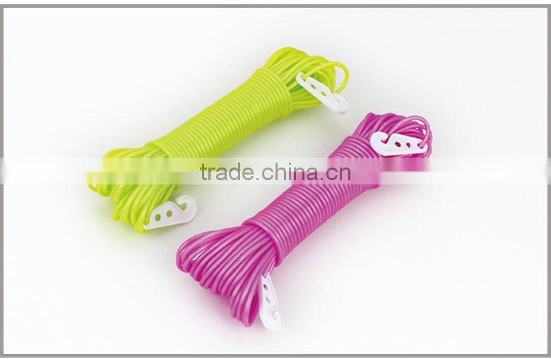 New Hot Outdoor Use Colorful PVC Washing Line with Hook for Clothes Hanging