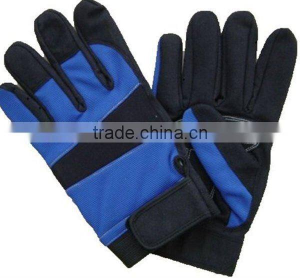 Stretch fabric auto mechanical industrial tool gloves