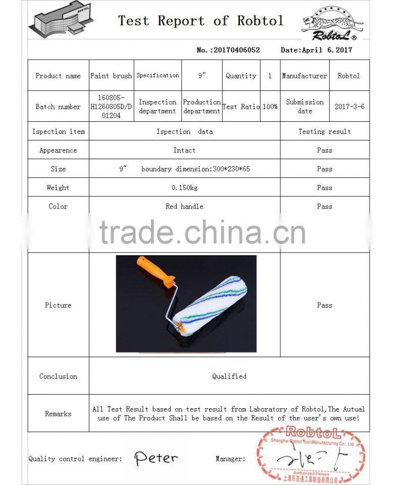 9" wall paint roller brush sleeve wall decor decorative art tool