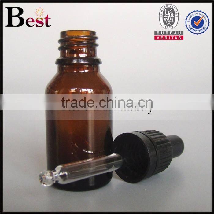 2017 hot sale essential oil glass bottle brown 5 ml 10 ml oil glass bottle with brown dropper