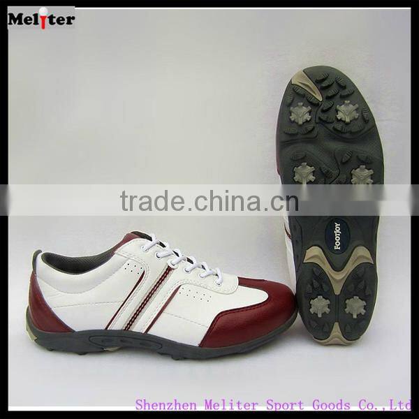 Leather Material Golf Shoes