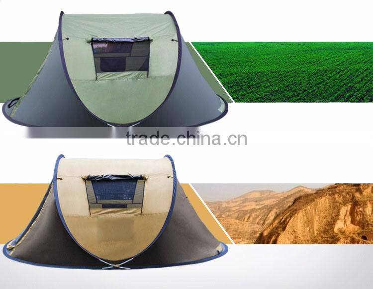 automatic 2 second pop up style outdoor camping single layer 2-3 person family water proof tent