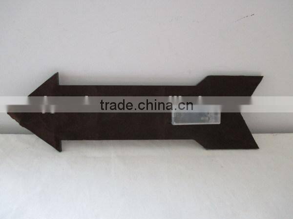 BEACH ARROW Decorative Distressed Wooden Wall Hanging Sign Plaque with LED lights