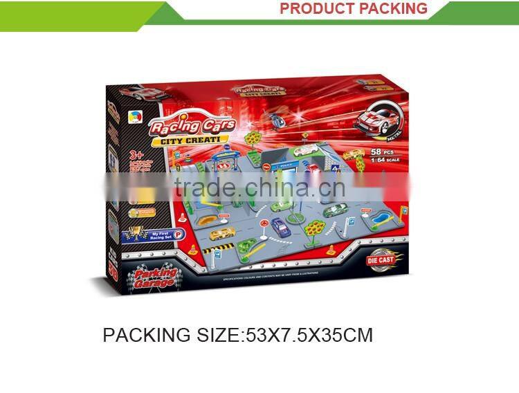 Hot selling high quailty alloy parking mini metal model car kits