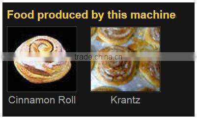Anko mixing making freezing extrusion cinnamon rolls machine