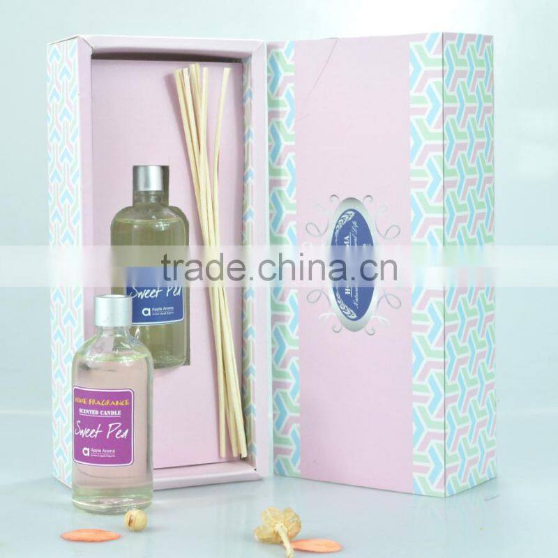 fragrance oil air freshener reed diffuser with wooden cap