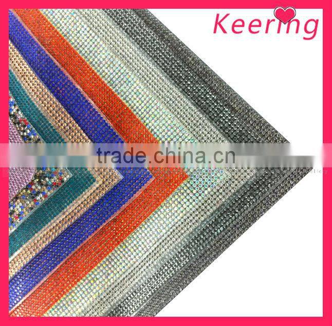 wholesale clear crystal mesh hot fix mesh WRT-001