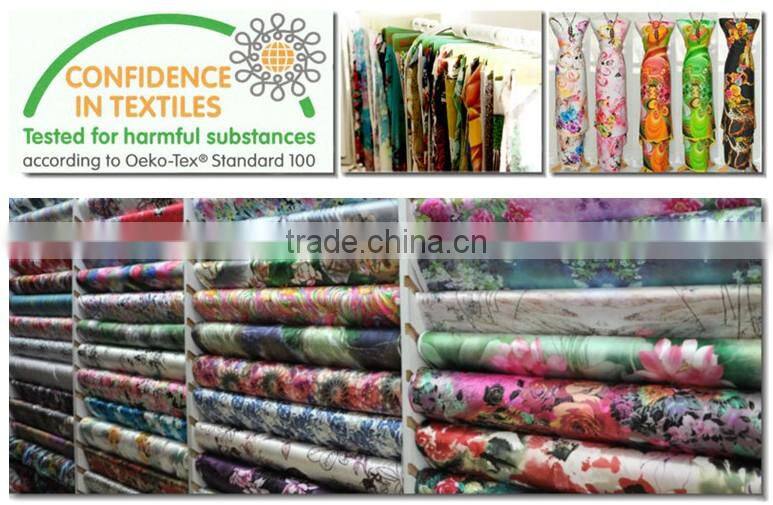 Customized 2014 Top Quality New Design Digital Printing 100% Silk Chiffon Dresses