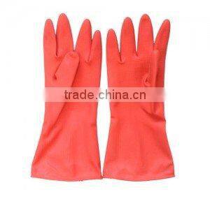 popular bicolor long sleeve household latex/rubber gloves