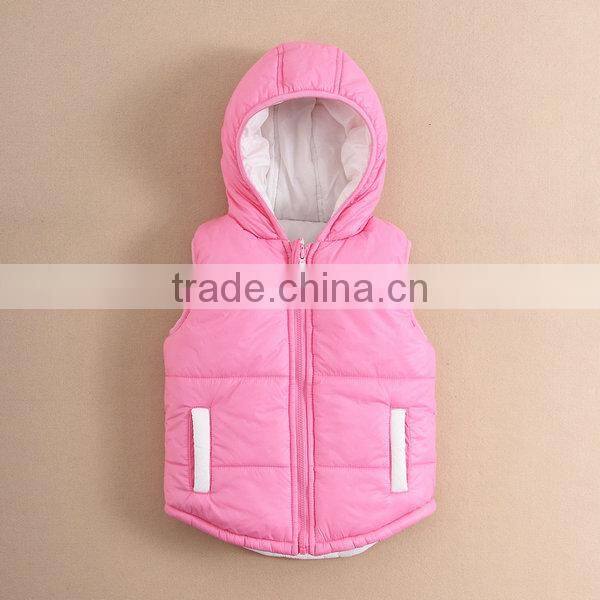 Wholesale mom and bab infant and toddler jackets, two sides wear kids boys vest winter