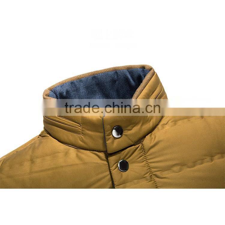 Factory Supplier Directly Soft Touch Stand Collar Leisure& Business Winter Men Padding Jacket