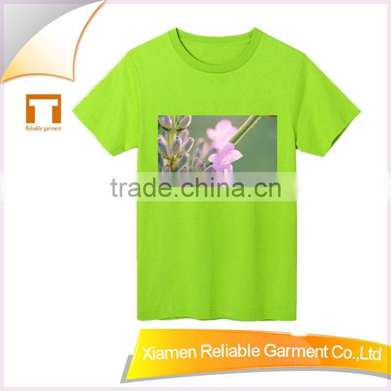 180GSM 100% cotton print childrens plain t-shirts fashion
