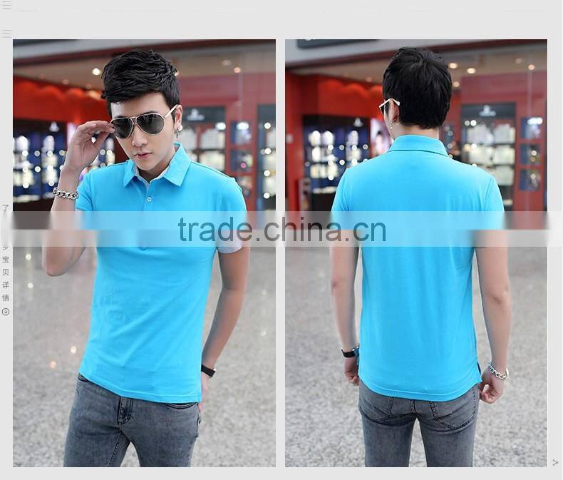 High grade quality 100 cotton custom brand polo tshirt