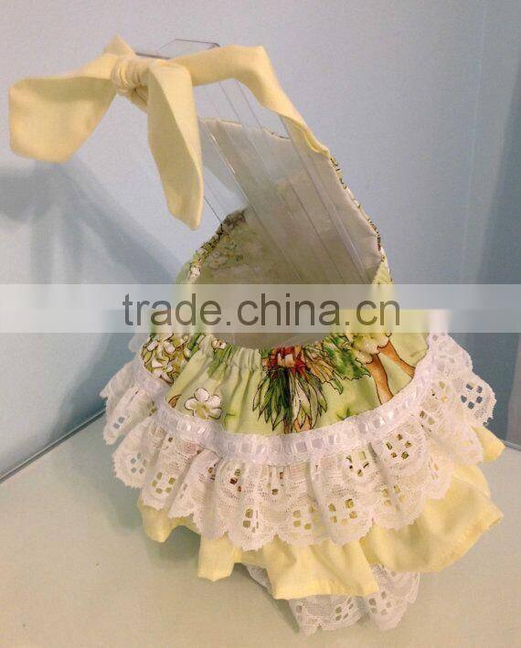 Baby Girls Lace Ruffle Fairy Bubble Kids Princess Sunsuit