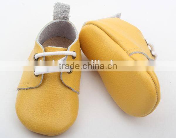 Adorablle wholesale popular real leather baby oxford shoes