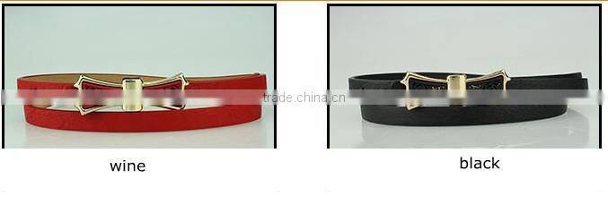 MOQ 1pc high quality shinny 14 different colors beautiful metal buckle cheap price belt for women belt cummerbund