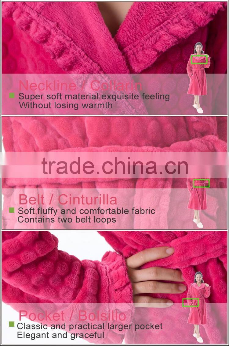 Trendy design women brands casual bathrobe dress