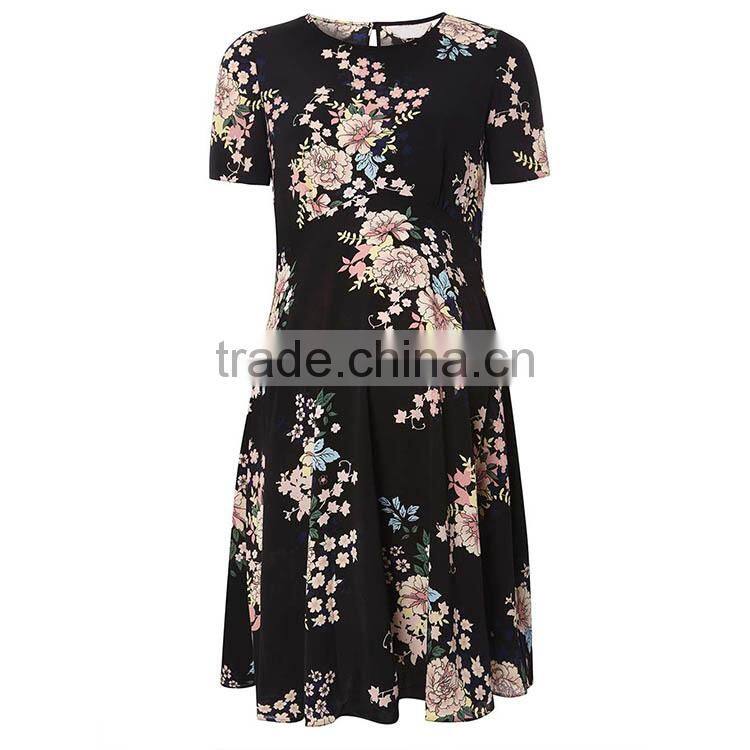 Oriental Floral Tea Maternity Dress Clothes Manufacturers