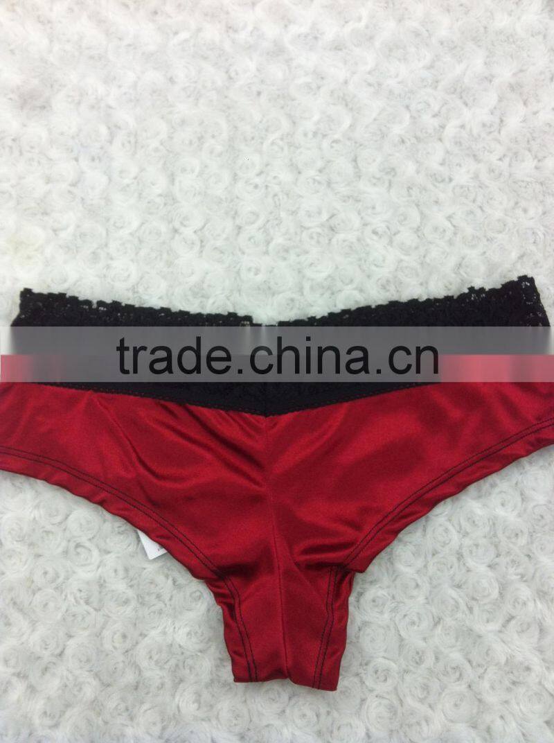 OEM Service Supply Type Sexy Ladies satin panties Underwear