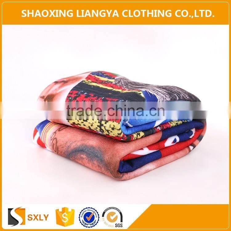 Factory price digital printing fleece blanket, velvet fleece blanket