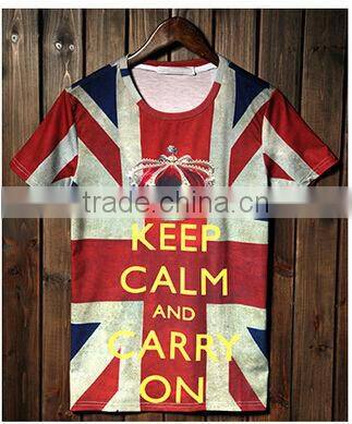 novelty and personality fashion printing united kindom new style men's t shirt