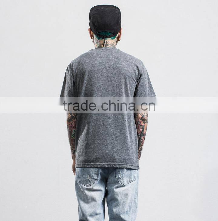 60%cotton 35polyester 5%spandex rayon slub cotton t-shirts for men