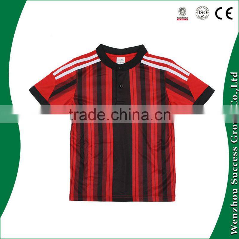 100% polyester soccer jersey, AC Milian