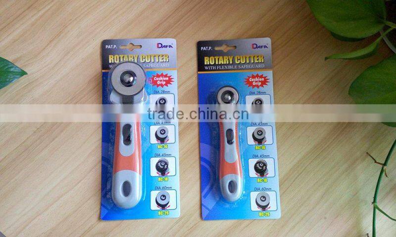 Hot selling 2015 DAFA fabric rotary cutter, county line rotary cutter 45mm
