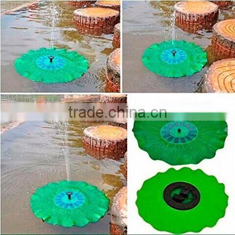 Floating Lotus Leaf Shape Solar Power Energy Decorative Waterfall Pump Fountain for Pond Birdbath Pool Garden