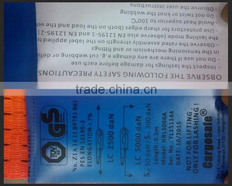 tie down ratchet strap with hooks and rings