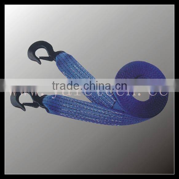 Polyester Tow strap with 2 eye hooks