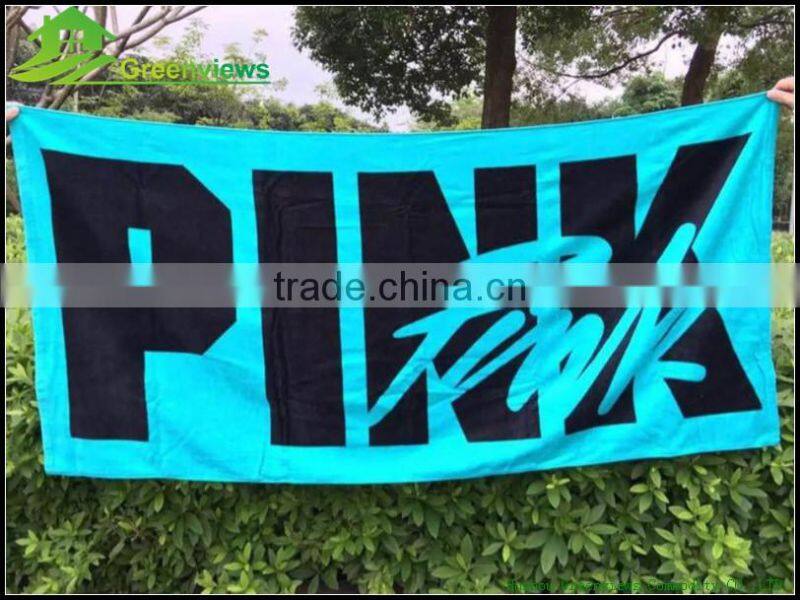 Promotional beach towel organic cotton towel printed beach towel cutom
