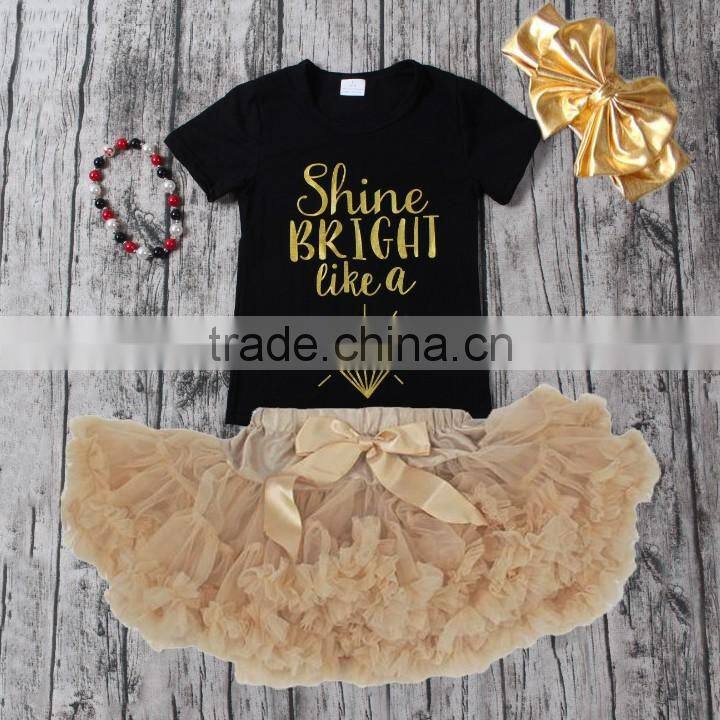 2016 yawoo wholesale cupcake design tank top tutu pettiskirt girls baby birthday knee length party dance outfits performance set