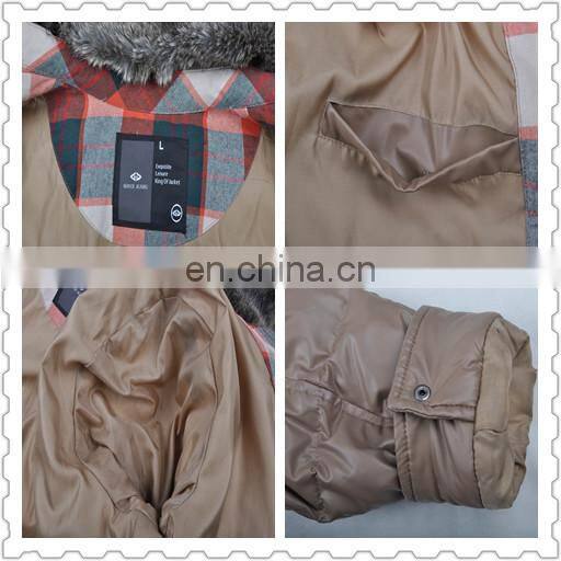Latest New Mens Winter Fur Collar Thick Padded Down Jacket Leather