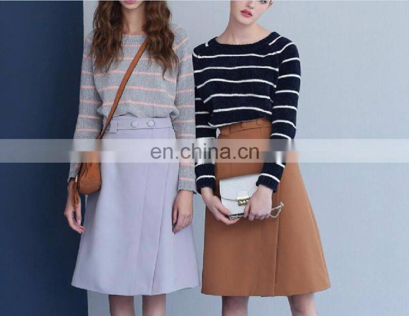 Ladies Classic Stripe winter blouse sweater