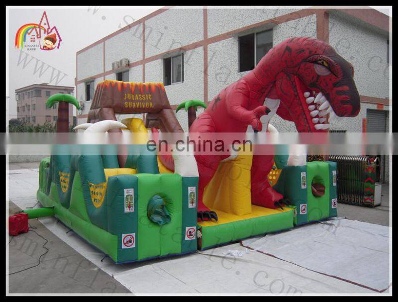 Attractive inflatable fun city, big inflatable bouncy games, inflatable combo slid fun land city