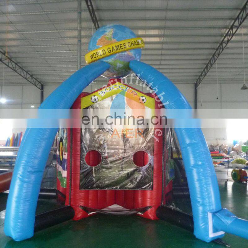 outdoor 5 in 1 inflatable sports games, inflatable basketball shooting game for kids and adults