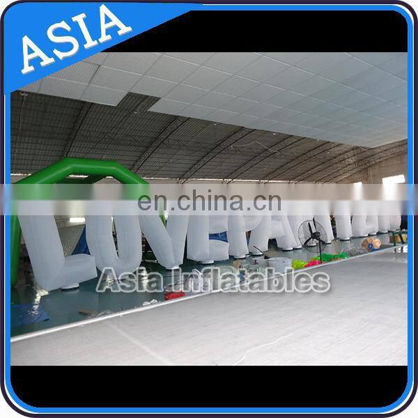 Customized Event Lighting Inflatables / Night Light Inflatable Lighting Logo Letters For Ground Decoration