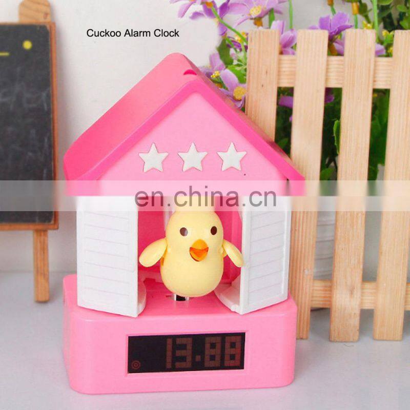Top quality cute bird alarm clock Laser Shooting Desktop Digital Alarm Clock digital alarm clock