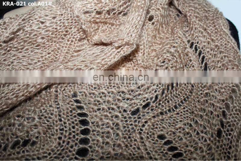 Winter warm fashion knitted acrylic scarf acrylic knit infinity scarf fashion hand knitting scarf