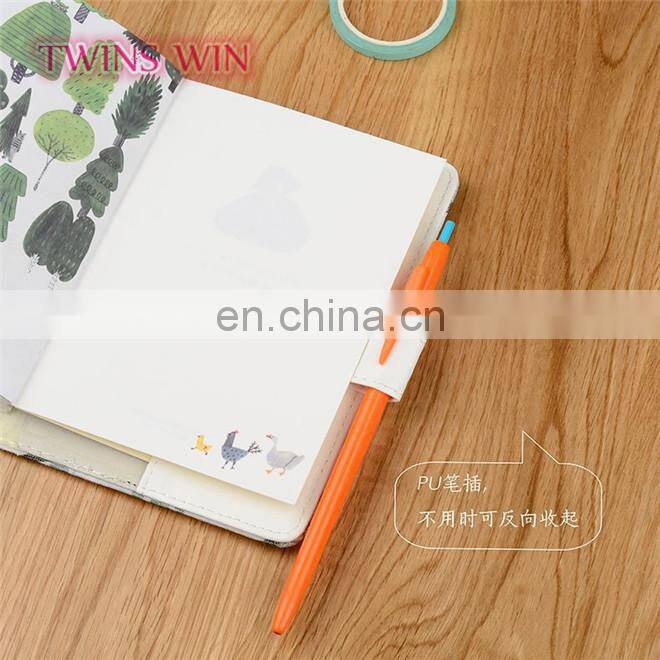 China market Factory direct wholesale 2018 newest creative stationery cheap fancy cactus design kraft plain paper notebooks