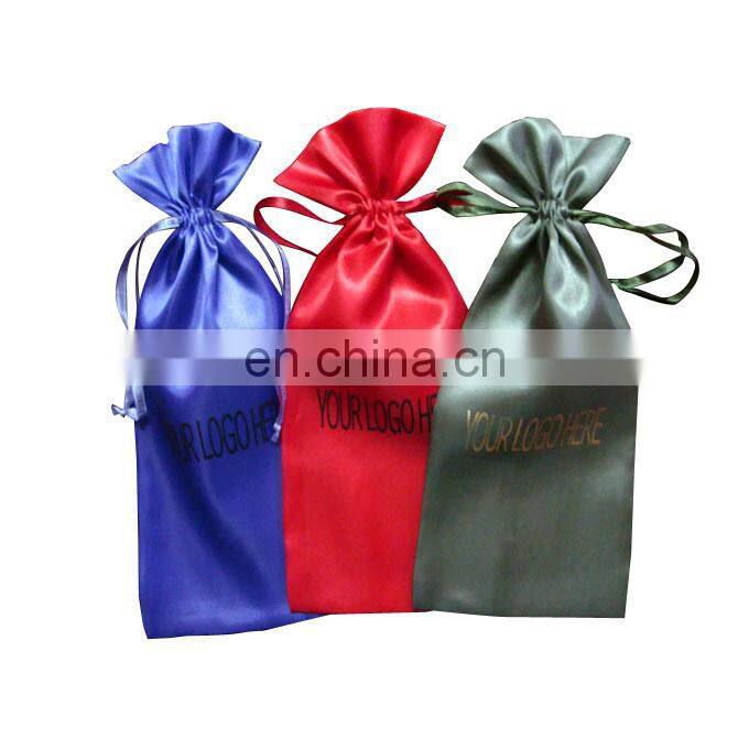 high-quality logo picture print oem made white satin pouches