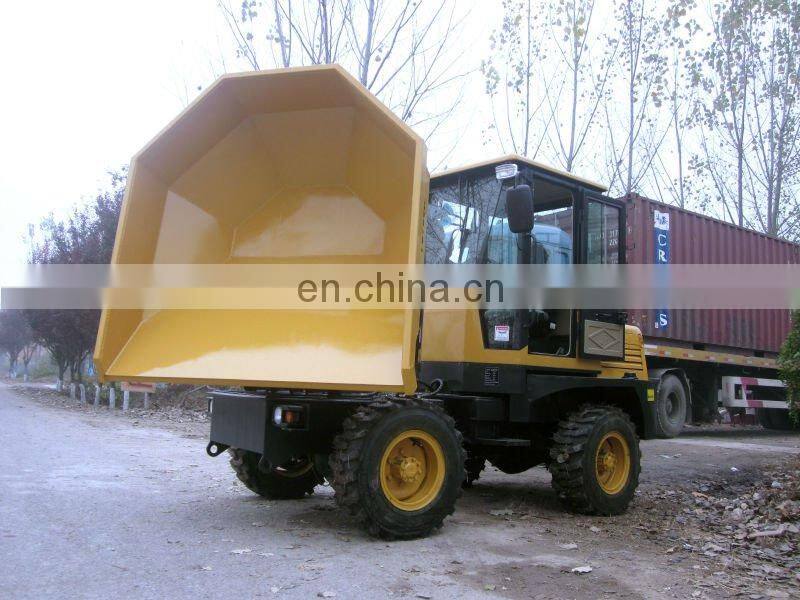 3ton 4WD 180 degree rotary mini tracked site dumper