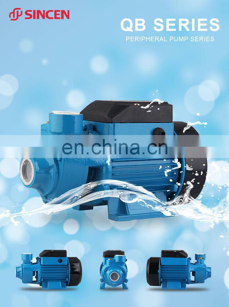 Water Pump Specifications QB80 QB70 QB60 0.5hp Peripheral Water Pump