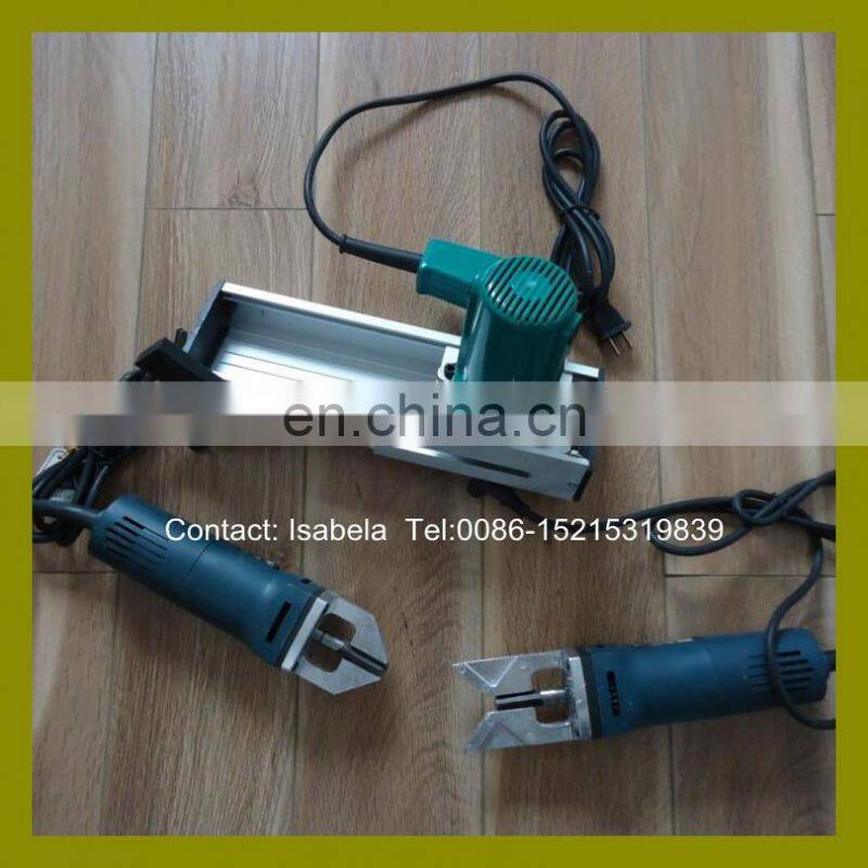 Electric portable manual corner cleaning tool for PVC UPVC window door production