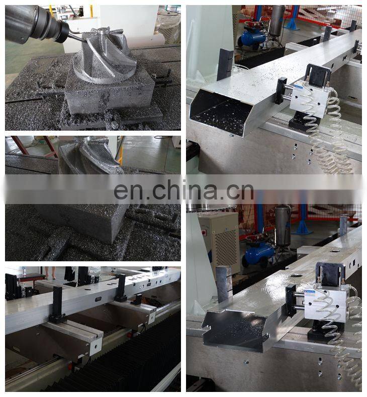 5 axis cnc router for plastic wood aluminum mould making machine