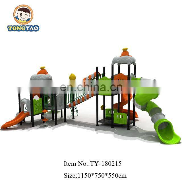Kids outdoor playground slide with CE certification