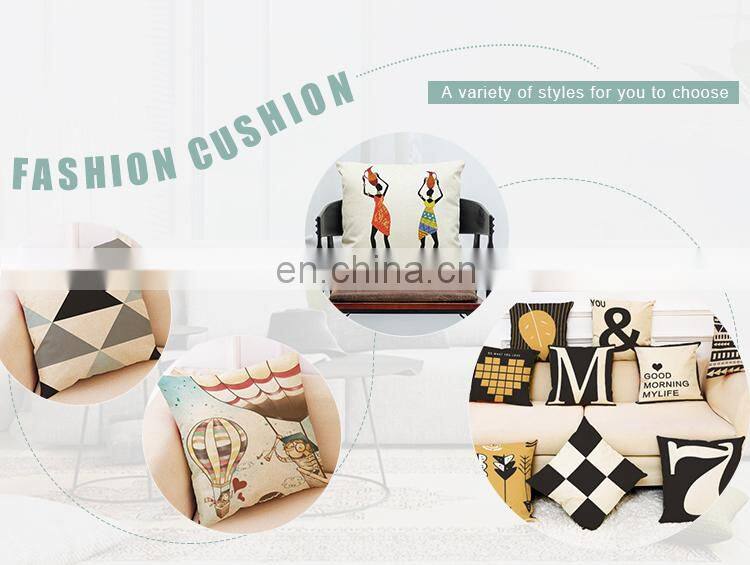 English alphabet Geometric pattern car sofa bed fashion cushion