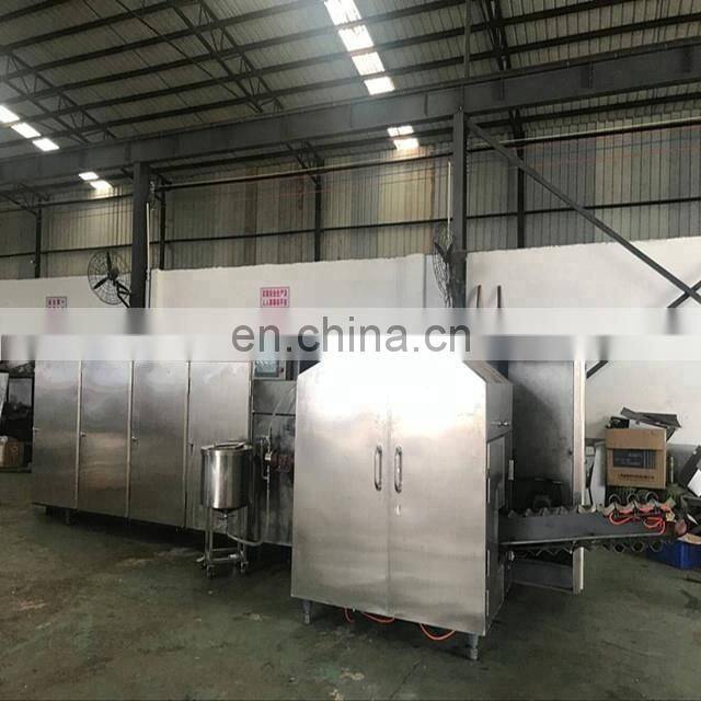 Industrial Full Automatic Cone Baking Production Line Rolled Biscuit Sugar Waffle Cone Maker Icecream Cone Machinery for Sale